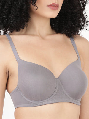 Fabulous Pad - Soft Polyester Underwire Bra With Seamless Molded Cups