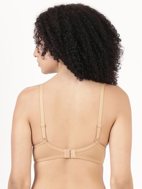 Fabulous Pad - Soft Polyester Underwire Bra With Seamless Molded Cups