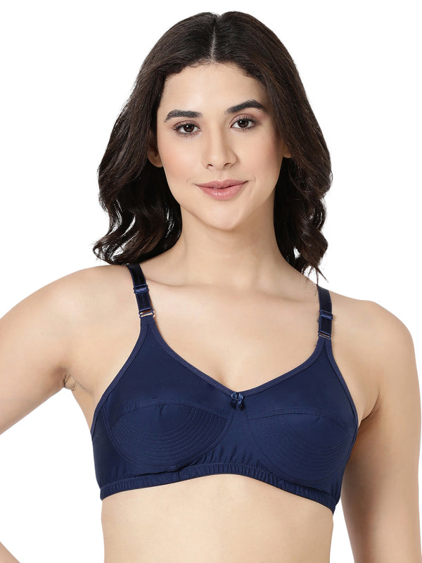 Buy_Blossom_Up_Lift_Bra_cotton_U-Back_design_double_layered_cups_navy_blue