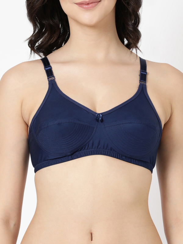 Buy_Blossom_Up_Lift_Bra_cotton_U-Back_design_double_layered_cups_navy_blue