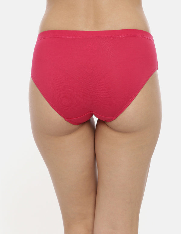 Buy_Blossom_cotton_Panty_Hipster_mid rise_concealed_ Elastic_full coverage_Plain and print assorted Panty_5Pack