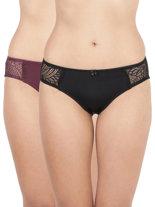Buy_Blossom_full coverage_Panty_Hipster_mid rise_soft Inner Elastic_Side lace design_assorted Panty_2Pack