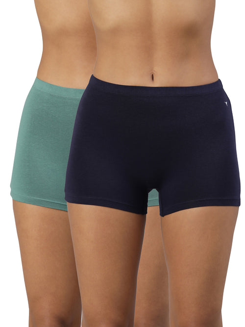 Buy_Blossom_full coverage_cotton_Panty_boy short_mid rise_concealed Inner Elastic_assorted Panty_2Pack