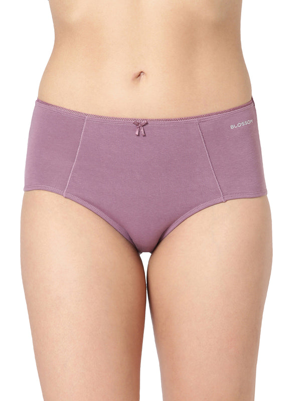 Buy_Blossom_full coverage_lightweight_Panty_cotton_high waist_concealed Inner Elastic_assorted Panty_2Pack