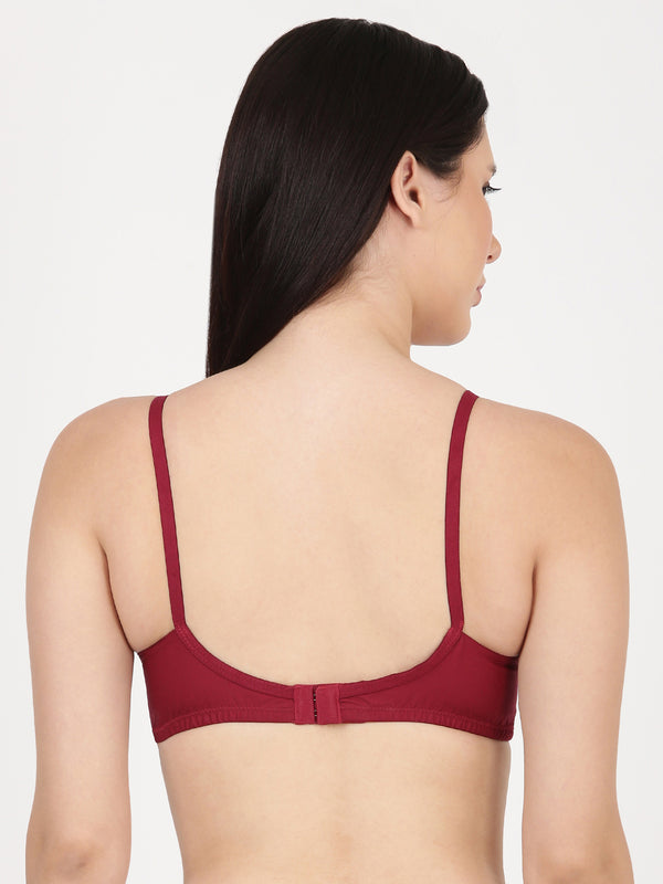 Buy_Blossom_support_bra_Honest_cotton_double_layered_full_coverage_Maroon