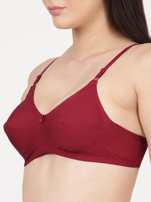 Buy_Blossom_support_bra_Honest_cotton_double_layered_full_coverage_Maroon