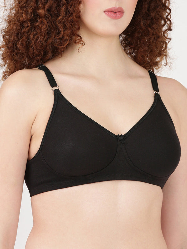 Buy_Blossom_tshirt_Bra_Lara_molded_bra_single_layered_bra_cotton_polyester_Black