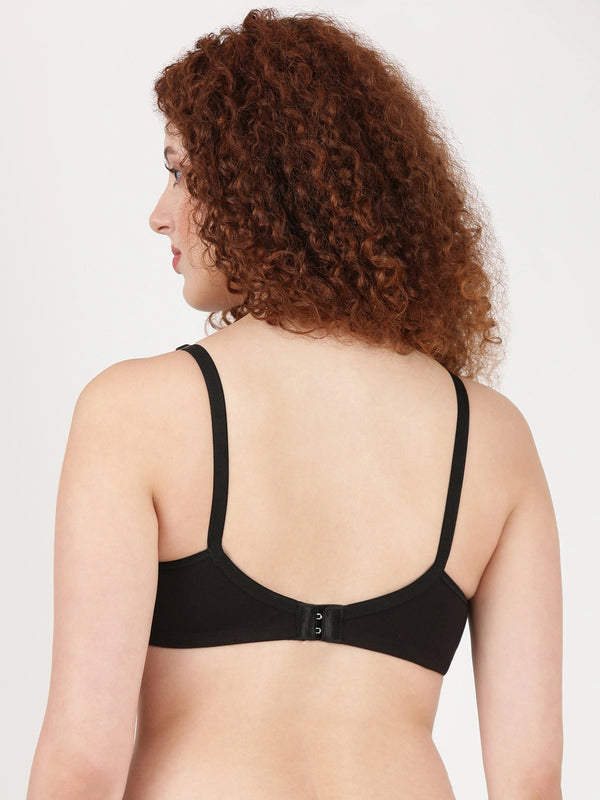 Buy_Blossom_tshirt_Bra_Lara_molded_bra_single_layered_bra_cotton_polyester_Black