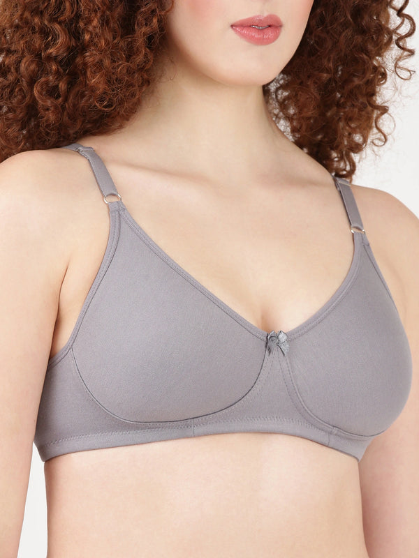 Buy_Blossom_tshirt_Bra_Lara_molded_bra_single_layered_bra_cotton_polyester_Grey