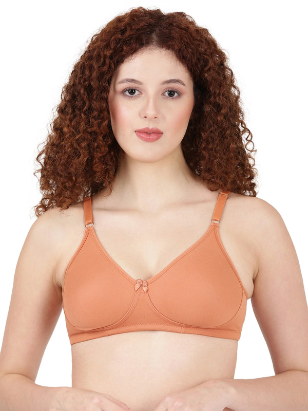 Buy_Blossom_tshirt_Bra_Lara_molded_bra_single_layered_bra_cotton_polyester_Mud