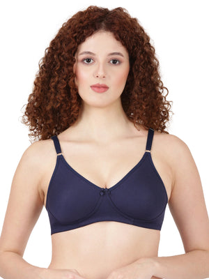 Buy_Blossom_tshirt_Bra_Lara_molded_bra_single_layered_bra_cotton_polyester_Navy-Blue