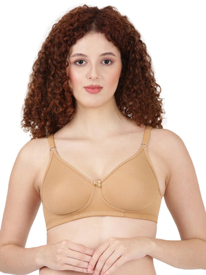 Buy_Blossom_tshirt Bra_Lara_molded_bra_single_layered_bra_cotton_polyester_Nude