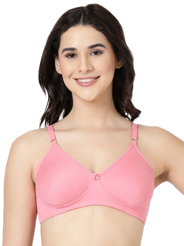 Buy_Blossom_tshirt_Bra_Lara_molded_bra_single_layered_bra_cotton_polyester_Peach