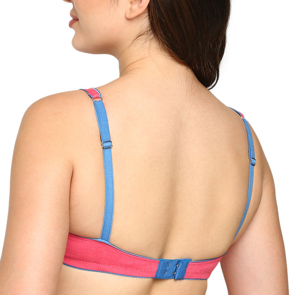 Buy_Blossom_tshirt_bra_Brilliant_cotton_polyester_non-padded_moulded_cups_Dark-Peach