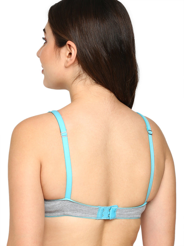 Buy_Blossom_tshirt_bra_Brilliant_cotton_polyester_non-padded_moulded_cups_Grey