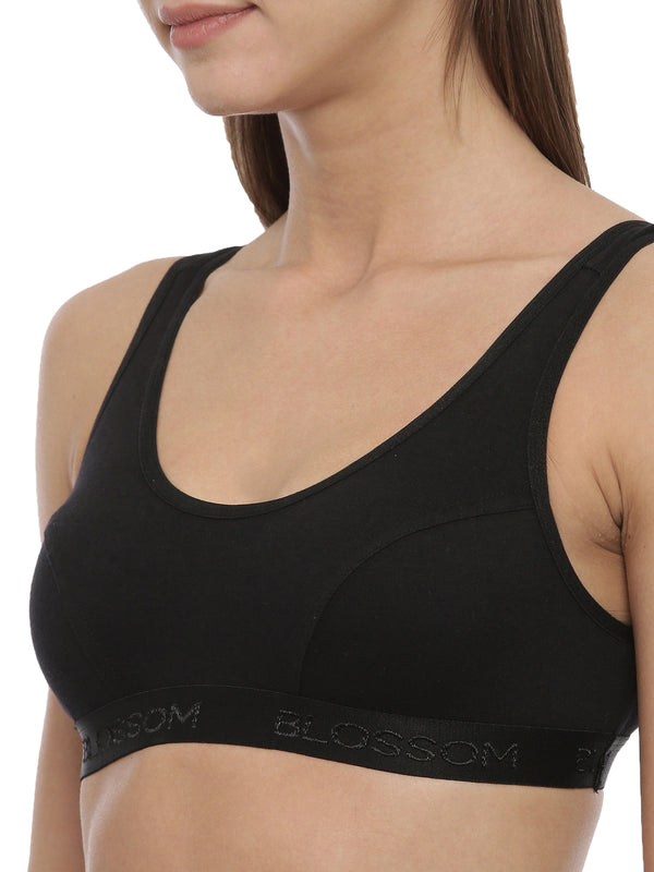 Buy_Blosson_Sporty_Bra_slip_on_knitted_combo_black