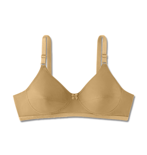 Care U - Post-Surgery Cotton Bra with Foam Inserts, Full Coverage & U-Back Support