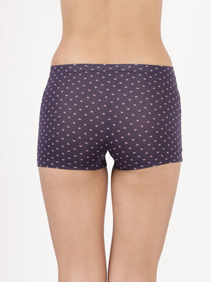 Dew Shorts - Ultra soft modal printed mid rise boy shorts Pack Of 2