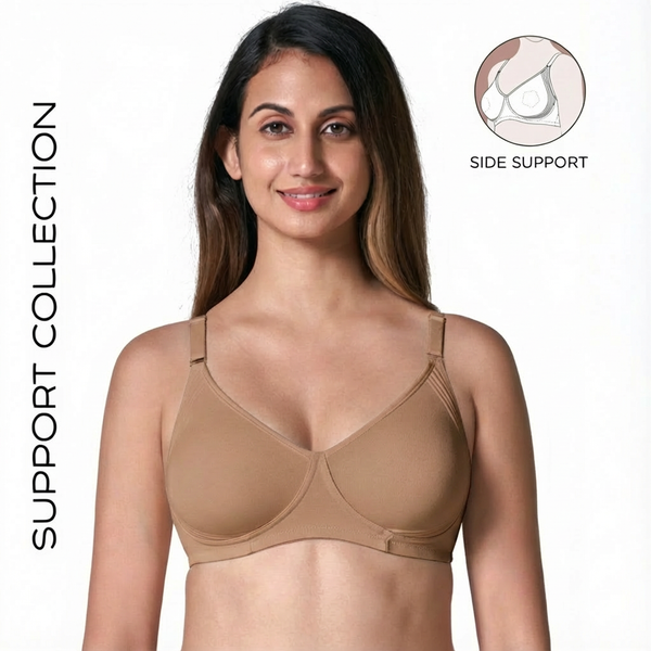 Encircle Bra - Wirefree Support Bra – Non Padded, Wide Strap and Side Support