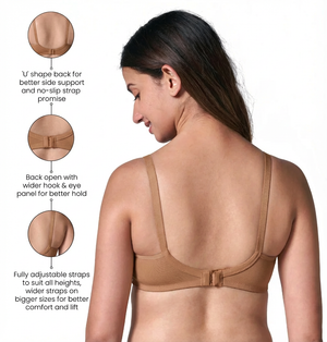 Encircle Bra - Wirefree Support Bra – Non Padded, Wide Strap and Side Support