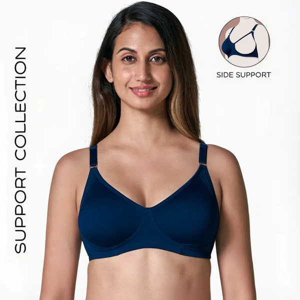 Encircle Bra - Wirefree Support Bra – Non Padded, Wide Strap and Side Support