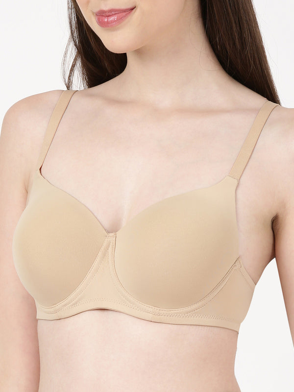 Fabulous Pad - Soft Polyester seamless T shirt Bra