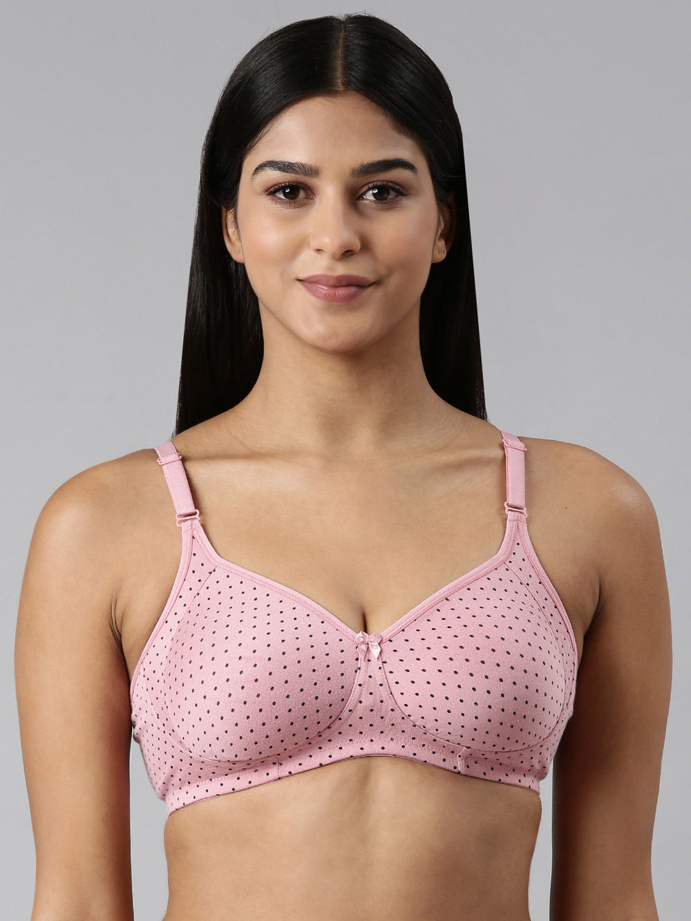 Floret Bra - Printed Cotton-Poly Blends with Moulded Cups
