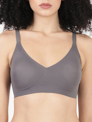 Glossy Pad - Seamless Bonded Full Coverage Bra With Removable Pads For Support And Invisible Look