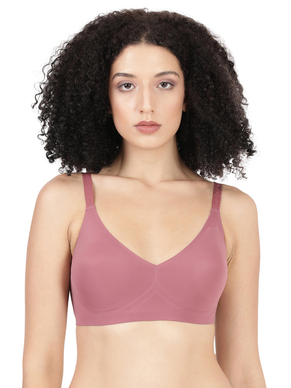Glossy Pad - Seamless Bonded Full Coverage Bra With Removable Pads For Support And Invisible Look