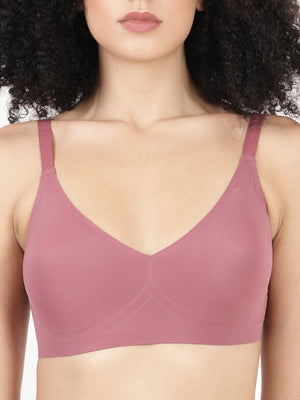 Glossy Pad - Seamless Bonded Full Coverage Bra With Removable Pads For Support And Invisible Look