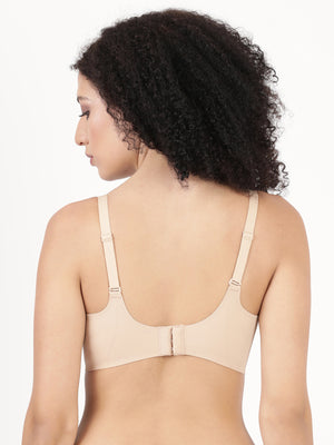 Glossy Pad - Seamless Bonded Full Coverage Bra With Removable Pads For Support And Invisible Look