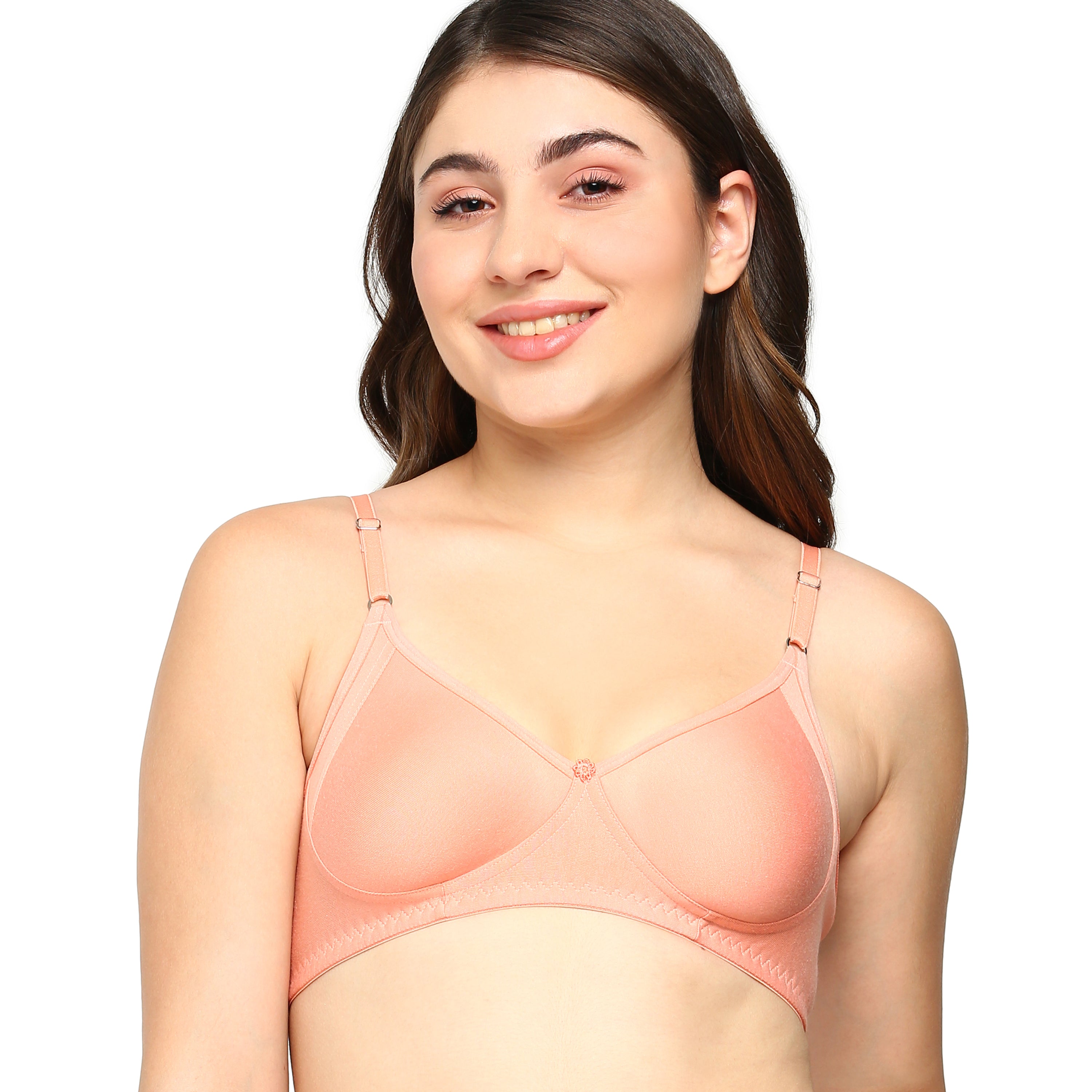 blossom-gracious-coral pink1-knitted-everyday bra