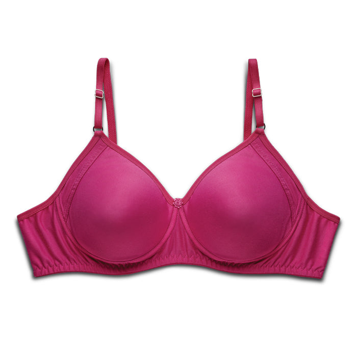 Gracious Bra - Moulded Cups Cotton-Poly Bra With Comfort