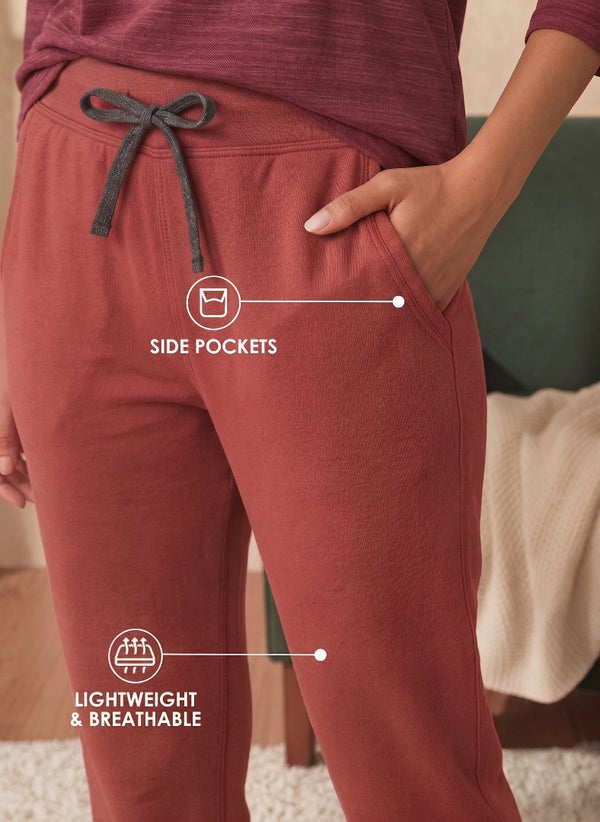 BL LW B 15 - Lightweight Straight Fit Lounge Pants with Drawstring Waist & Side Pockets