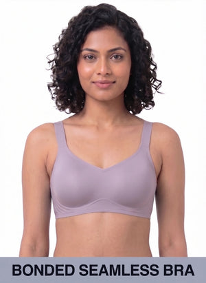 BL BN B 62 - Full Coverage Seamless Removable Medium Padded Cups, Non-Wired Bonded Bra