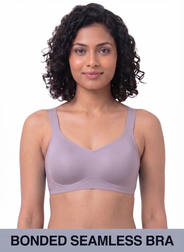 BL BN B 62 - Full Coverage Seamless Removable Medium Padded Cups, Non-Wired Bonded Bra