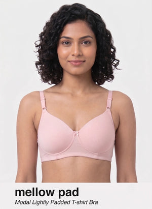 Mellow Pad - Ultrasoft Modal Full Coverage Light Padding Bra For a Seamless Look