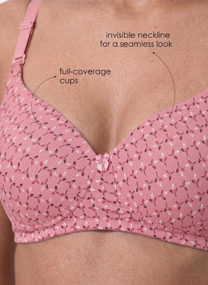 Lush Print Pad - Ultra Soft Modal Medium Padded Printed Bra