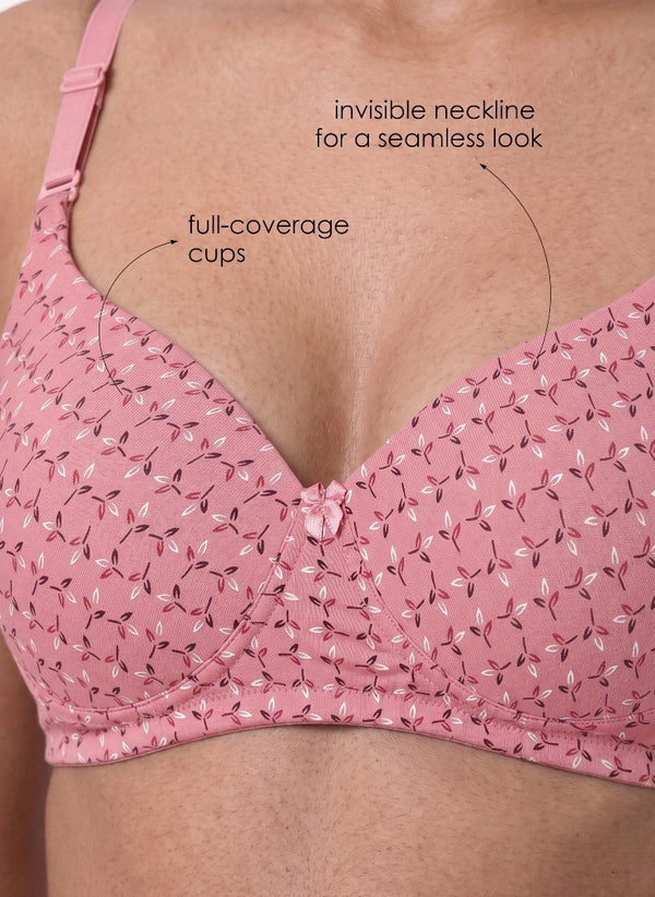 Lush Print Pad - Ultra Soft Modal Medium Padded Printed Bra