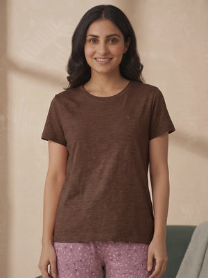 BL LW T 11 - Relaxed Lounge Fit - 100% Cotton Slub Lightweight Fabric with Classic Round Neckline
