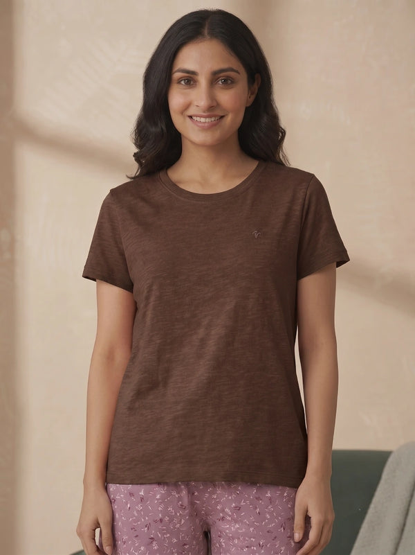 BL LW T 11 - Relaxed Lounge Fit - 100% Cotton Slub Lightweight Fabric with Classic Round Neckline