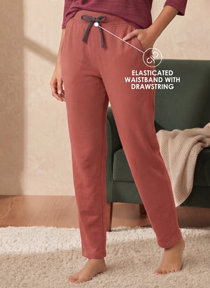 BL LW B 15 - Lightweight Straight Fit Lounge Pants with Drawstring Waist & Side Pockets