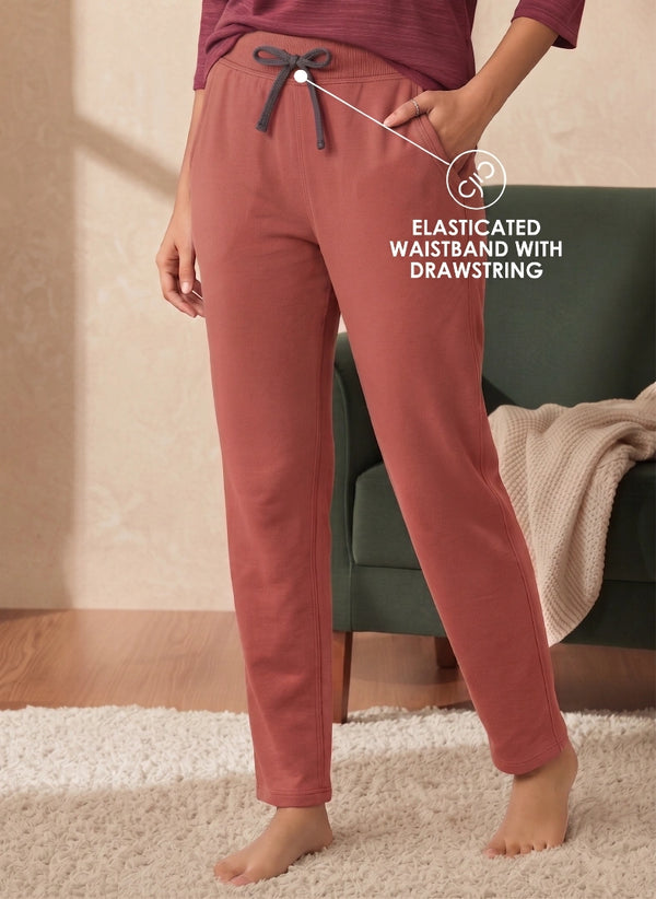 BL LW B 15 - Lightweight Straight Fit Lounge Pants with Drawstring Waist & Side Pockets