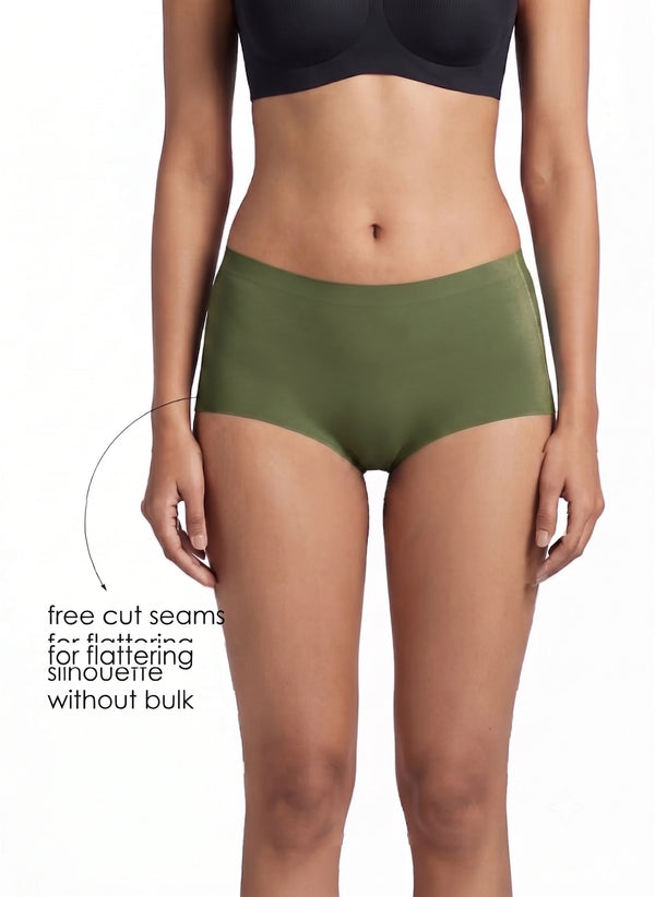 Boy Leg Bond -Bonded free-cut leg openings with a cotton-lined gusset and a seamless look with no visible panty lines _ Pack of 1