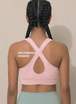 BL SL B 52 -Seamless stretchable fabric with a broad underband for support and a no-slip racerback design