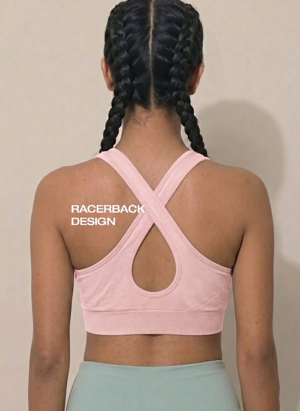 BL SL B 52 -Seamless stretchable fabric with a broad underband for support and a no-slip racerback design