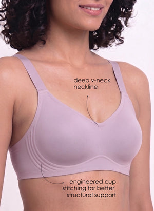 BL BN B 62 - Full Coverage Seamless Removable Medium Padded Cups, Non-Wired Bonded Bra