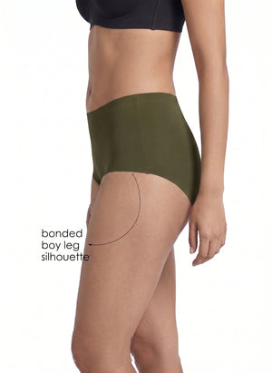 Boy Leg Bond -Bonded free-cut leg openings with a cotton-lined gusset and a seamless look with no visible panty lines _ Pack of 1