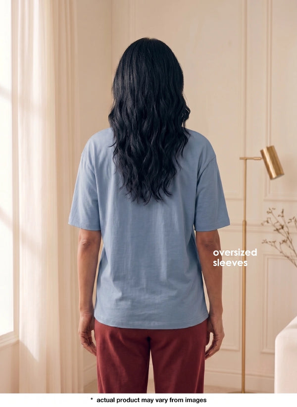 BL LW T 12 - Round Neck Oversized T-Shirt for Everyday Comfort