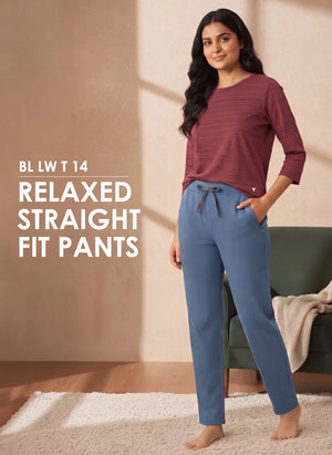 BL LW B 14 - Relaxed Fit Lounge Pants with Adjustable Drawstring, Elastic Waist & Side Pockets